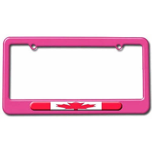 Canadian Flag, Canada License Plate Tag Frame, Multiple Colors