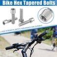 thumbnail image 2 of Unique Bargains 4 Pcs Tapered Bolts Screws for MTB Bike Bicycle Stem M5x20mm Socket Head Cap Bolts Steel Silver Tone, 2 of 6