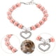 thumbnail image 2 of Collar ajustable del perro del diamante - aleación con las perlas, decoración del corazón - para los animales domésticos pequeños/medianos, ajuste de moda, seguro, 2 of 4