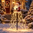 thumbnail image 2 of Liaiai Magic Fountain - Flowing Snowflake LED Christmas Garden Light, Solar Powered Outdoor Yard Decor with Stars Warm Glow Garden Stake for Christmas Holiday Decoration,Santa, 2 of 9