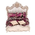thumbnail image 2 of Muebles en miniatura para dormitorio, decoración, cama doble con almohadas, juguetes para muñecas - n. degree 4, 2 of 9