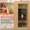 thumbnail image 6 of CTOSPOATO Infrared Saunas for Home 1 Person Indoor Sauna Dry Sauna for Home,1290W Low Emf Infrared Sauna Red Light Saunas for Home with Bluetooth Reading Light, 6 of 7