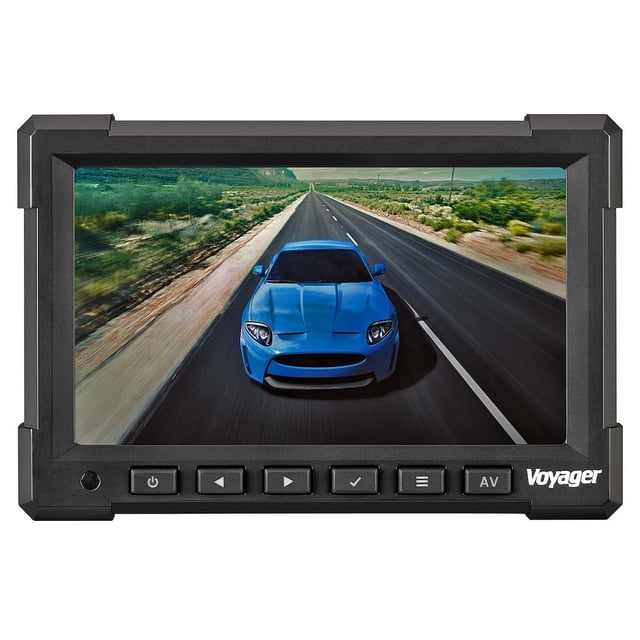 Monitor Voyager VOM718 LCD de 7" con 3 Entradas para Cámaras y Alimentación 12-24V