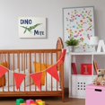 thumbnail image 2 of The Kids Room by Stupell Dino Mite Blue Green Dinosaur Kids Word Design Canvas Wall Art by Daphne Polselli, 2 of 6