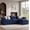 Navy Blue, variant on Apicizon 101" Dark Grey Modular Cloud Sectional Sofa, L‑Shaped Sleeper Couch with Ottoman, No Assembly for Apartment Living Room
