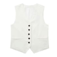 thumbnail image 3 of TRAF 2024, conjunto De pantalones cortos De moda Vinatge para Mujer, chaleco Blanco sólido sin mangas + pantalones con bolsillos, conjunto De dos piezas para Mujer, ropa De calle para Mujer, 3 of 5