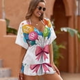 thumbnail image 3 of Happy Birthday Colorful Balloons Celebration Cover Ups Dresses Women Summer Dress Vintage, 3 of 6