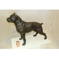 thumbnail image 3 of Nifao Pit Bull Dog Bronze Statue – Home Decor Sculpture, 33"L x 11"W x 26"H, 3 of 11