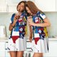thumbnail image 4 of Easygdp The Map Of United States Camisón de manga corta para mujer, informal, estampado, 4 of 6