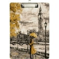 thumbnail image 1 of FMSHPON Stylish Romantic London Big Ben Clipboard Hardboard Wood Nursing Clip Board and Pull for Standard A4 Letter 13x9 inches, 1 of 6