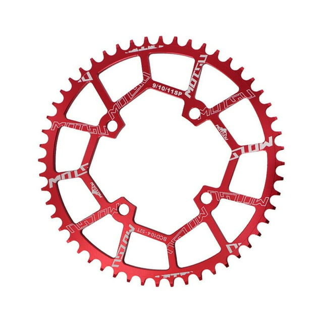 Bike Chainring 104BCD Chainwheel Bicycle Round Chain Ring Road Bike Parts Road Bike Chain Red 44T