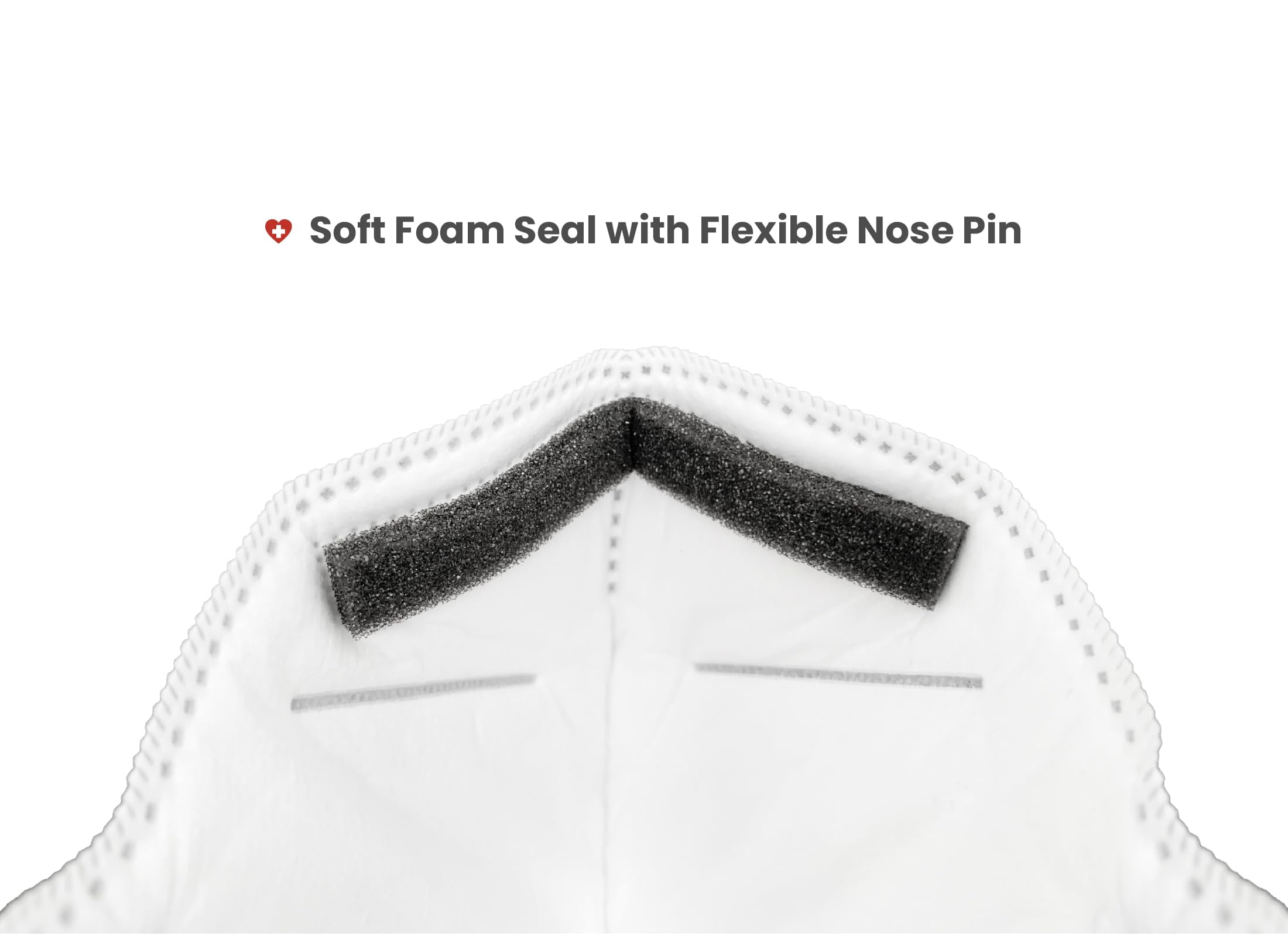 Well Before N95 Mask - NIOSH Approved (White, Pack of 20), Lightweight design, Breathable and comfortable for long periods of wear, N95 Masks For Adults helps filter Pollen and Dust, Universal Fit