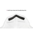 thumbnail image 2 of Well Before N95 Mask - NIOSH Approved (White, Pack of 50), Lightweight design, Breathable and comfortable for long periods of wear, N95 Masks For Adults helps filter Pollen and Dust, Universal Fit, 2 of 7