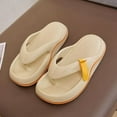 thumbnail image 5 of Mens Slippers,Men Arch Support Flip Flops Soft Sole Cushion Sandals for Beach Summer Walking,Slippers for Men,Khaki,8-9, 5 of 9