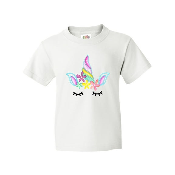Inktastic Unicorn Face Youth T-Shirt