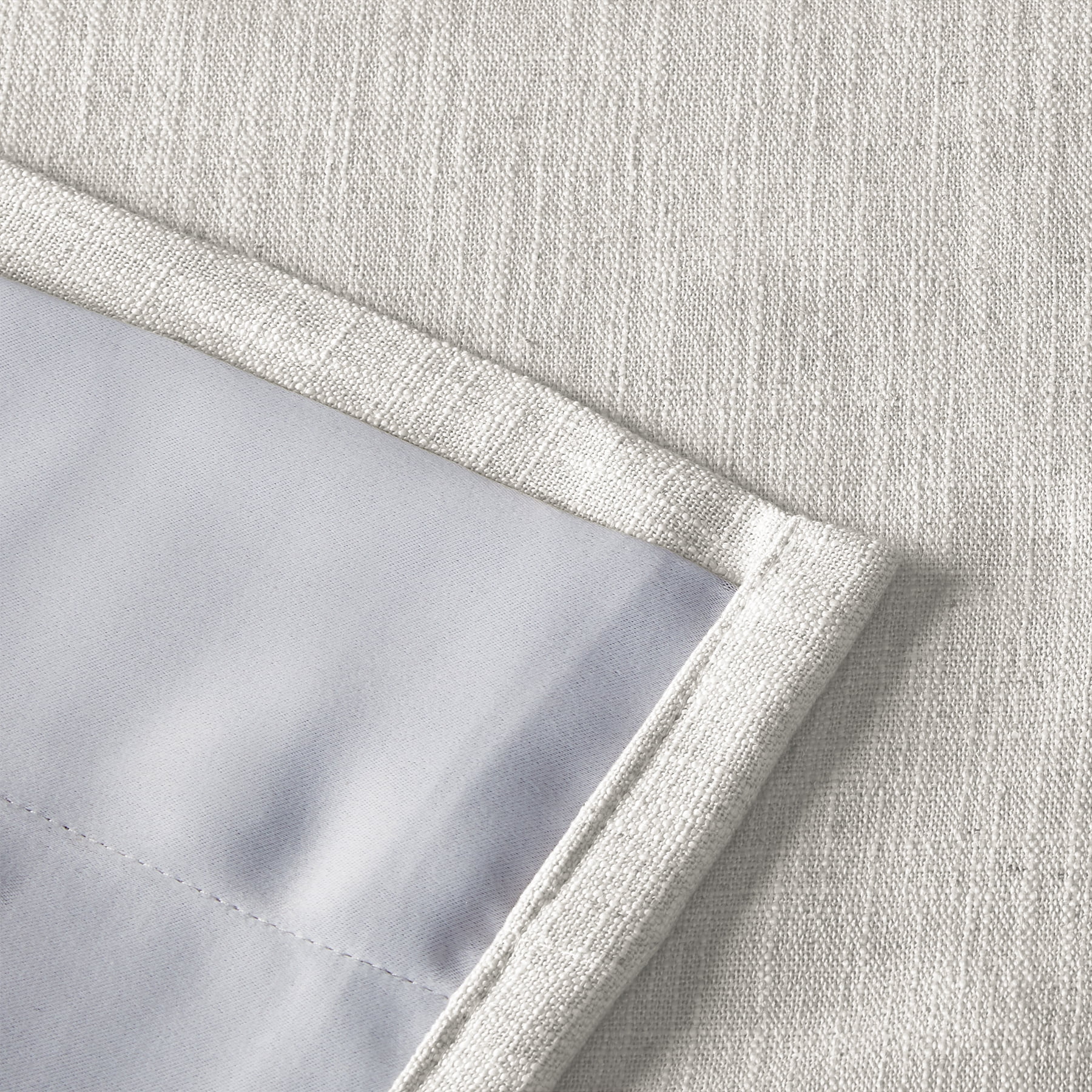 TWOPAGES Linen Blend Curtain 26 W X 72 L Inch Blackout Pinch Pleat Top Privacy Protection Drape for Patio Door, 1 Panel, Beige White