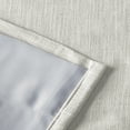 thumbnail image 6 of TWOPAGES 52 W X 96 L Inch Drapery Pinch Pleated Top Blackout Curtain Soft Linen Textured Drape for Bedroom, 1 Panel, Beige White, 6 of 6