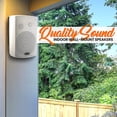 thumbnail image 7 of Pyle Pro-Active Wall-Mountable Bluetooth Speakers, Full Range Stereo Sound (White), 7 of 7