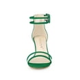 thumbnail image 6 of BLISSFUL STEP Women's Clear Ankle Strap Chunky Heel Sandals, 6 of 6