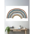 thumbnail image 2 of Mocha Mousse Pantone Color Of The Year 2025 Rainbow Poster Wall Art, Modern Wall Decor For Living Room Bedroom, 12x18 UNFRAMED, 2 of 3