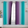 thumbnail image 2 of Cortina Estelar Textiler Ombre, color verde azulado, 107 x 183 cm, 2 of 9
