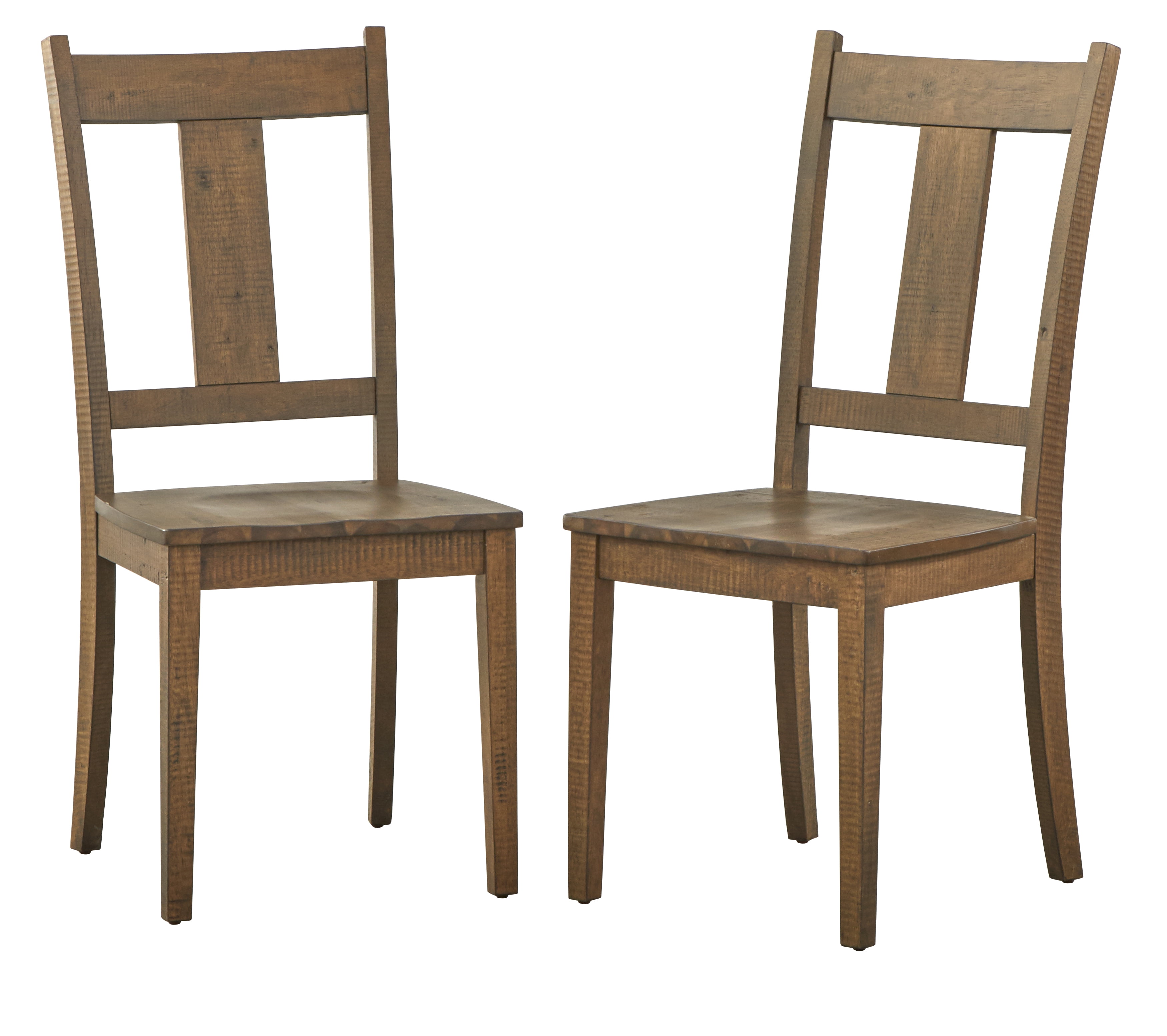 TMS Athens Round Pedestal Base 5 Piece Dining Room Set, Walnut Finish