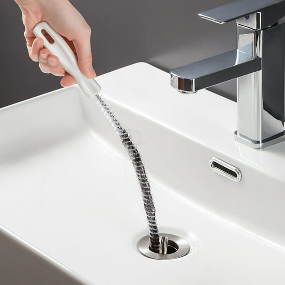 Bxingsfty 45cm Drain Cleaner Brush Flexible Clog Plug Hole Remover Tool for Sink Tub Sewer