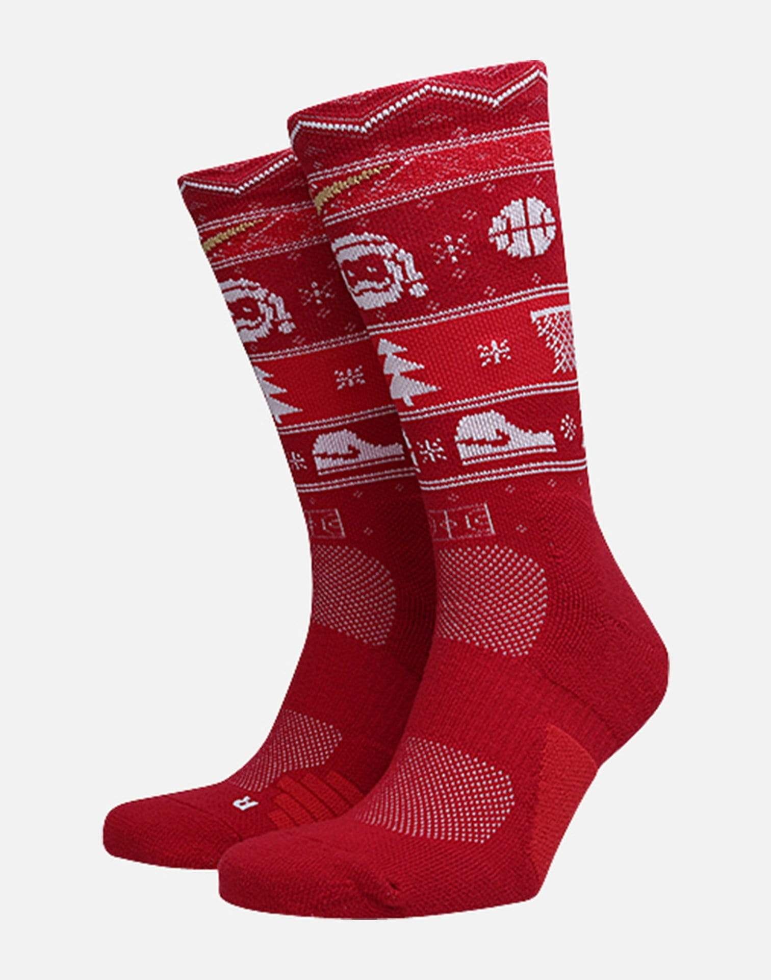Nike Elite Socks Red And White