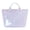 Blue-pink, variant on Striped PVC Tote Bag Large Glossy Striped Handbags Waterproof Top Handle Bag Plastic Tote Handbag Beach Travel Work