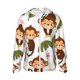 thumbnail image 1 of Fotbe Monkeys Swinging from Palms Chaqueta con Protección Solar UPF 50+ para Hombre y Mujer, Camisa con Capucha y Bolsillos-Large, 1 of 7