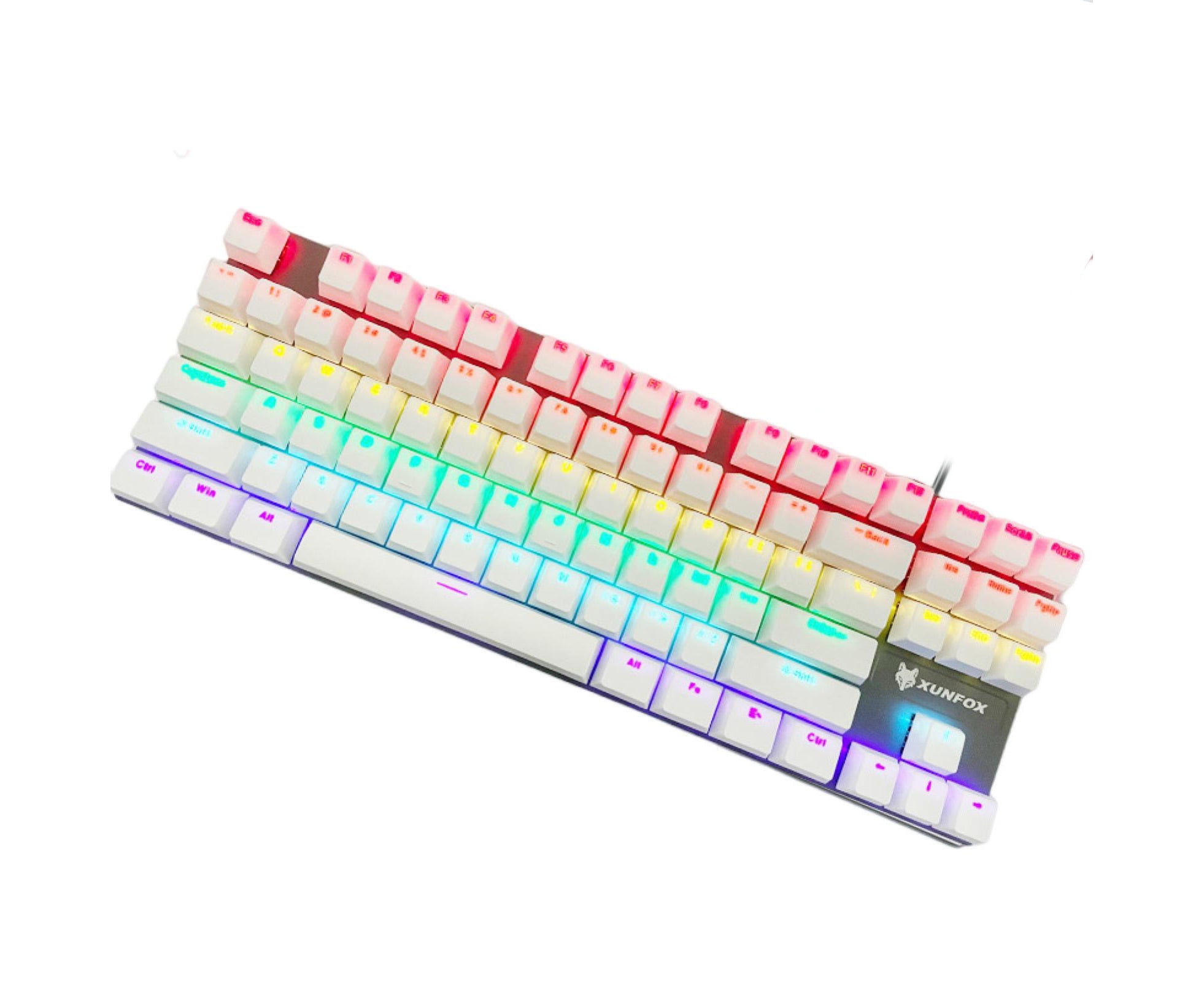 K80 87 Keys Mechanical Keyboard Blue Switch Ergonomic Non-slip