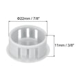 thumbnail image 2 of Uxcell 64PCS 22mm Light Gray Plastic Hole Plugs, Flush Type Panel Hole Caps, 2 of 6