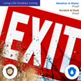 thumbnail image 5 of Exit Red Background Sign,, 5 of 8