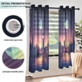 thumbnail image 5 of Moonlight City View Semi Sheer Curtains for Living Room Bedroom Set of 2 Insulated Window Drapes, 5 of 6