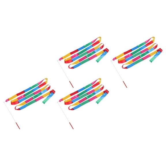 HINTRMENT Hand Toss Ribbon Abs Material 4Pcs 18.5x1.8x0.04In