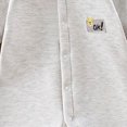 thumbnail image 4 of 18-24 Months Toddler Fall Winter Striped Romper,Crew Collar Long Sleeve Bodysuit,Thick Soft Waffle Cotton Baby Jumpsuit for Unisex Infant Casual 12 18 24 Months 2T 3T,Grey, 4 of 4