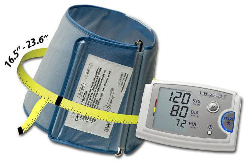 LifeSource Premium Upper Arm Blood Pressure Monitor with XL Cuff