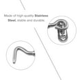 thumbnail image 5 of 8 Inch Hook Eye Latch, TCHOSUZ Pack of 2 Barn Door Latch Home Security Door Lock Latch Solid Stainless Steel Child Safety Hardware Replacement for Gate Window Garage Bedroom Shower Door Silver(20cm), 5 of 5