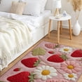 thumbnail image 2 of JML Non-Slip Microfiber & Rubber Doormat - Soft Entryway Rug for Home/Office (16"x24") - Easy Clean Door Mat for Indoor/Outdoor Use, Strawberry, 2 of 5