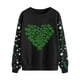 thumbnail image 2 of TaTaai St Patricks Day Sweatshirt Women Shamrock Long Sleeve Shirt Irish Festival Holiday Crewneck Causal Top Gift, 2 of 5