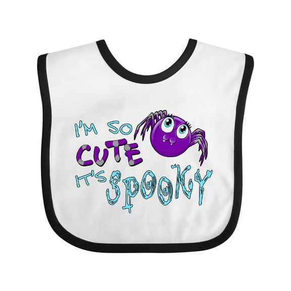 Inktastic I'm So Cute Its Spooky Cute Halloween Spider Boys or Girls Baby Bib