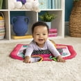 thumbnail image 3 of Bright Starts Rainbow Tropics Prop & Play Tummy Time Baby Activity Mat, Age Newborn+ (Pink), 3 of 8