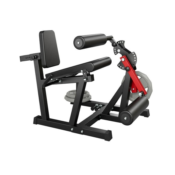 Yiwa Adjustable Leg Extension & Curl Machine, 4-in-1 Leg Press Workout Equipment, 700lb Capacity with Band Pegs