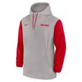 thumbnail image 2 of Men's Nike Pewter Ohio State Buckeyes 2024 Sideline Pregame Player Half-Zip Hoodie, 2 of 3