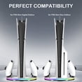 thumbnail image 2 of Support Vertical RVB pour Console PS5 Slim avec Station de Recharge pour Manettes de Jeu, Crochet pour Écouteurs, Accessoire de Station Simple, 2 of 6