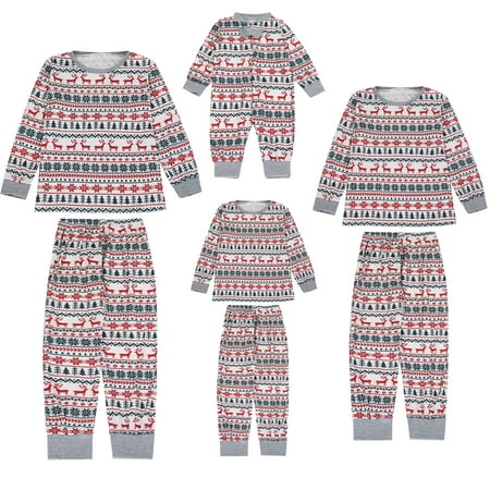 

Cntydi Pajamas for Women Gifts New Cute Fashion Christmas Plaid Family European And American Pajamas Parent-child Suit Baby