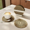 thumbnail image 3 of Paokuoon Sets de Table Ronds Résistants à la Chaleur Lavables Décorations de Table Boho pour Table à Manger, 3 of 7