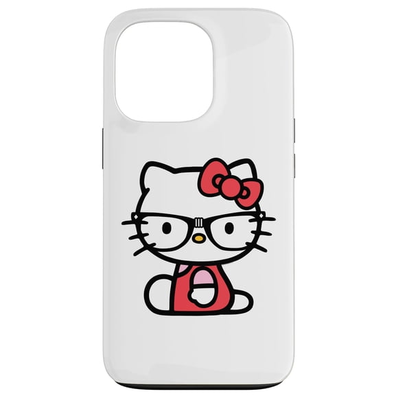 Estuche para gafas nerd de Hello Kitty para iPhone 13 Pro