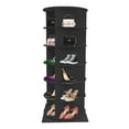 thumbnail image 6 of 6-Tier Modern Black Rotating Shoe Rack Entryway Shoe Storage Organizer Shoe Rack, 6 of 14