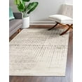 thumbnail image 1 of Unique Loom Del Mar Collection Area Rug-Transitional Inspired with Modern Contemporary Design, 7 ft x 10 ft, Gray/Ivory, 1 of 2